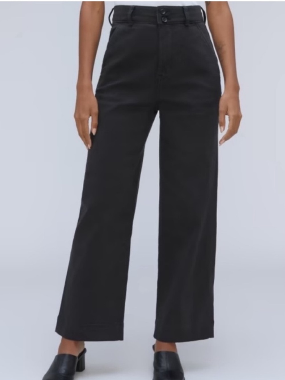 Everlane the organic wide leg pant